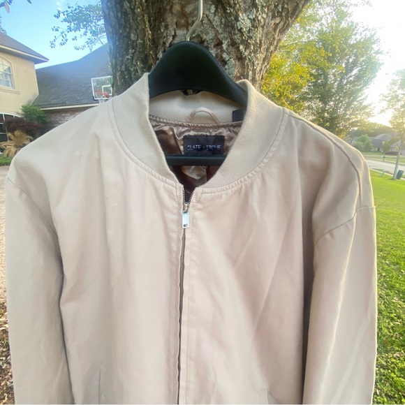 NWT Slate and Stone khaki bomber jacket - Picture 1 of 6